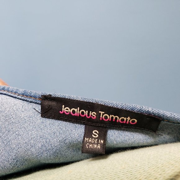 Jealous Tomato Denim Dress/Size Small - Picture 9 of 10